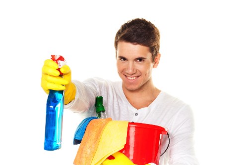 Cleaning machine and cable safety checked before use